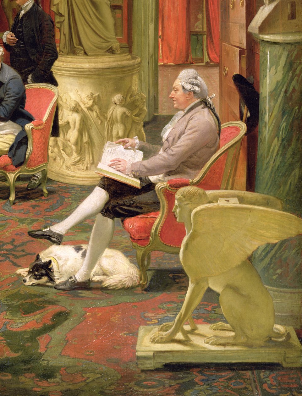 Charles Townley ja hänen ystävänsä Towneley Galleriassa, yksityiskohta Charles Townley 1737-1805 1781-83 öljy kankaalle yksityiskohta 2288:sta. tekijältä Johan Joseph Zoffany