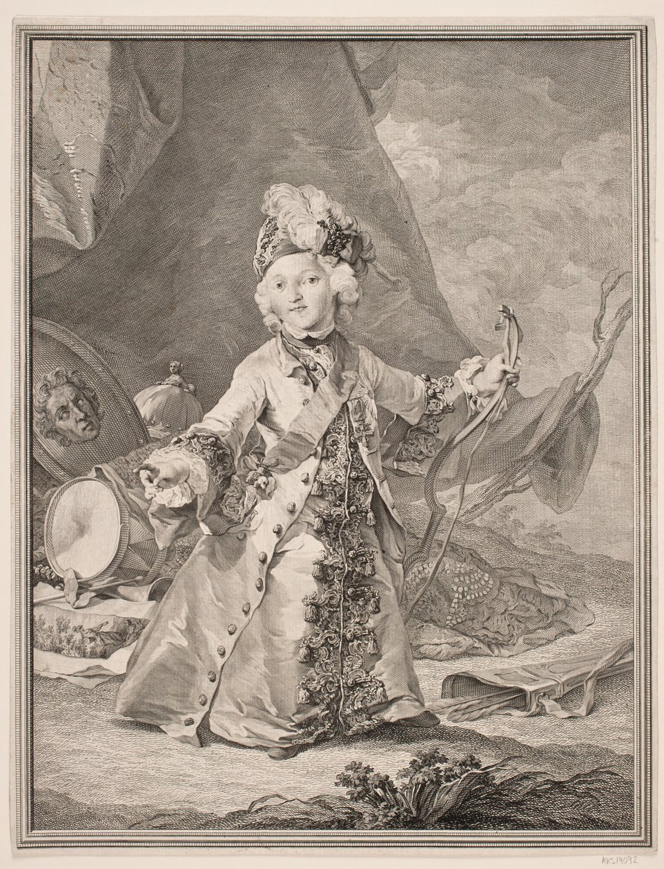 Christian VII lapsena tekijältä Johan Martin Preisler