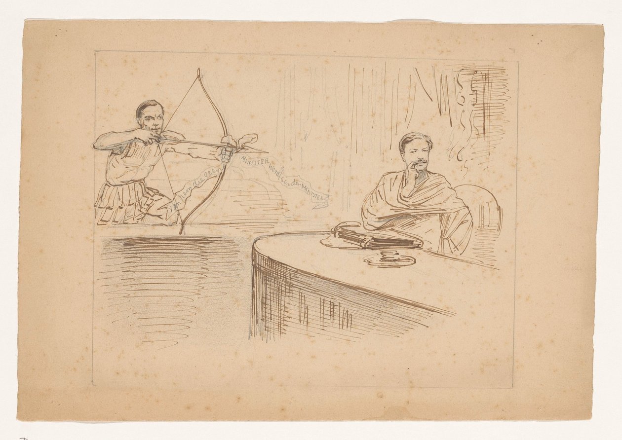 Tutkimus sarjakuvaan "Motion of the Order of the Heer van Kerkwijk", 1878 tekijältä Johan Michaël Schmidt Crans