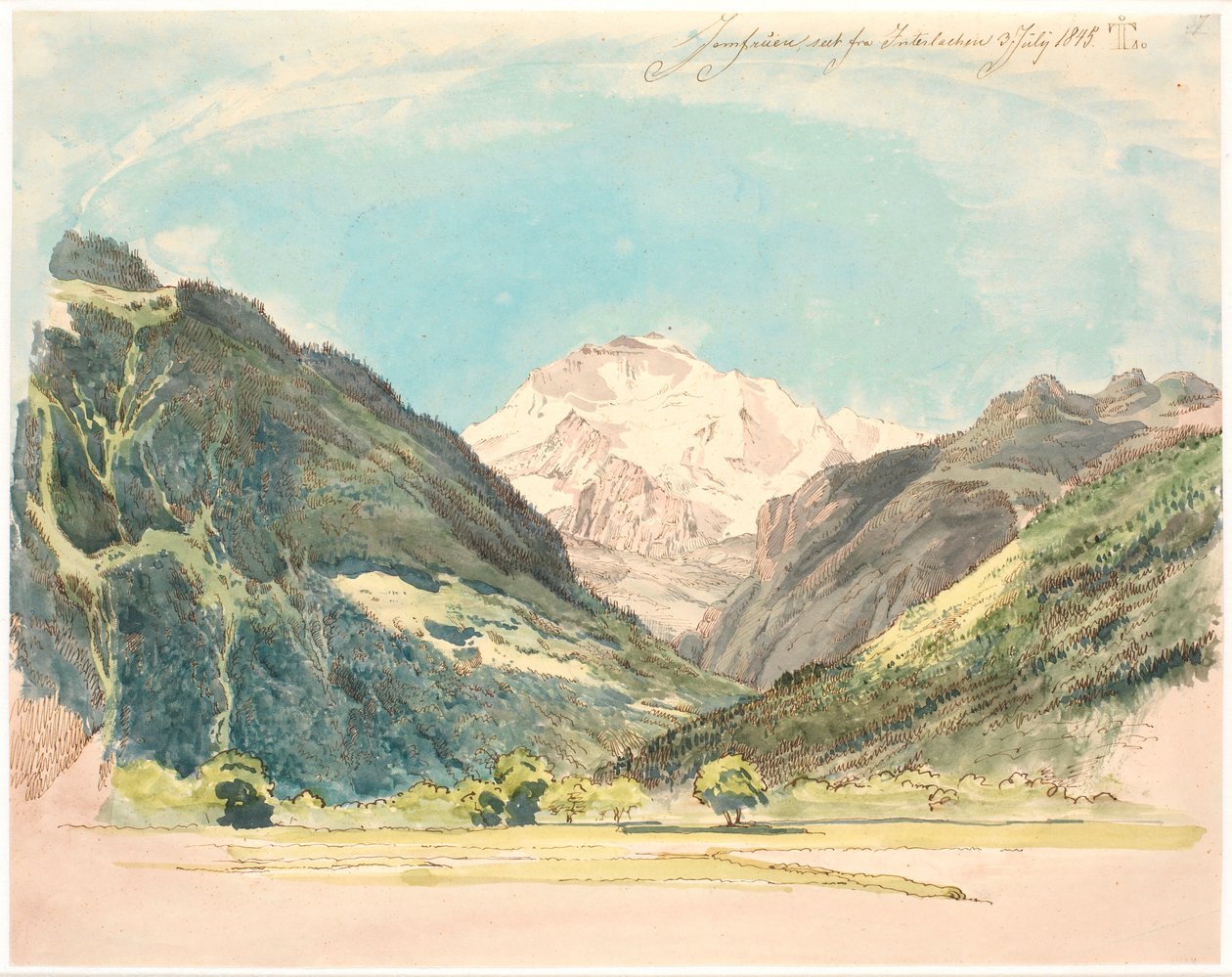 Alpine maisema tekijältä Johan Thomas Lundbye