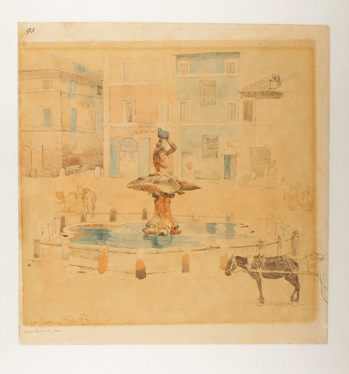 Piazza Barberini tekijältä Johan Thomas Lundbye
