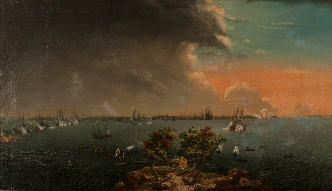 Toinen venäläis-ruotsalainen Svensksundin taistelu 10. heinäkuuta 1790. tekijältä Johan Tietrich Schoultz