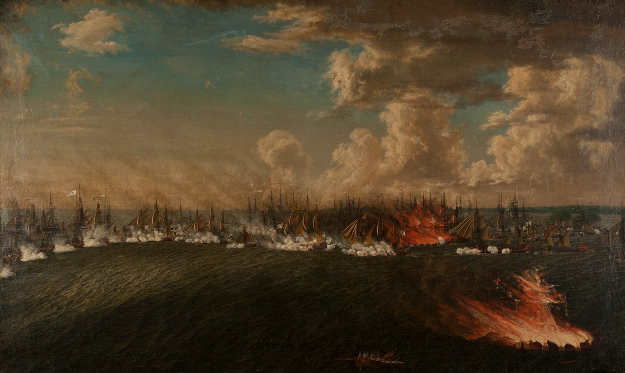 Viipurinlahden taistelu 3. heinäkuuta 1790 1791. tekijältä Johan Tietrich Schoultz