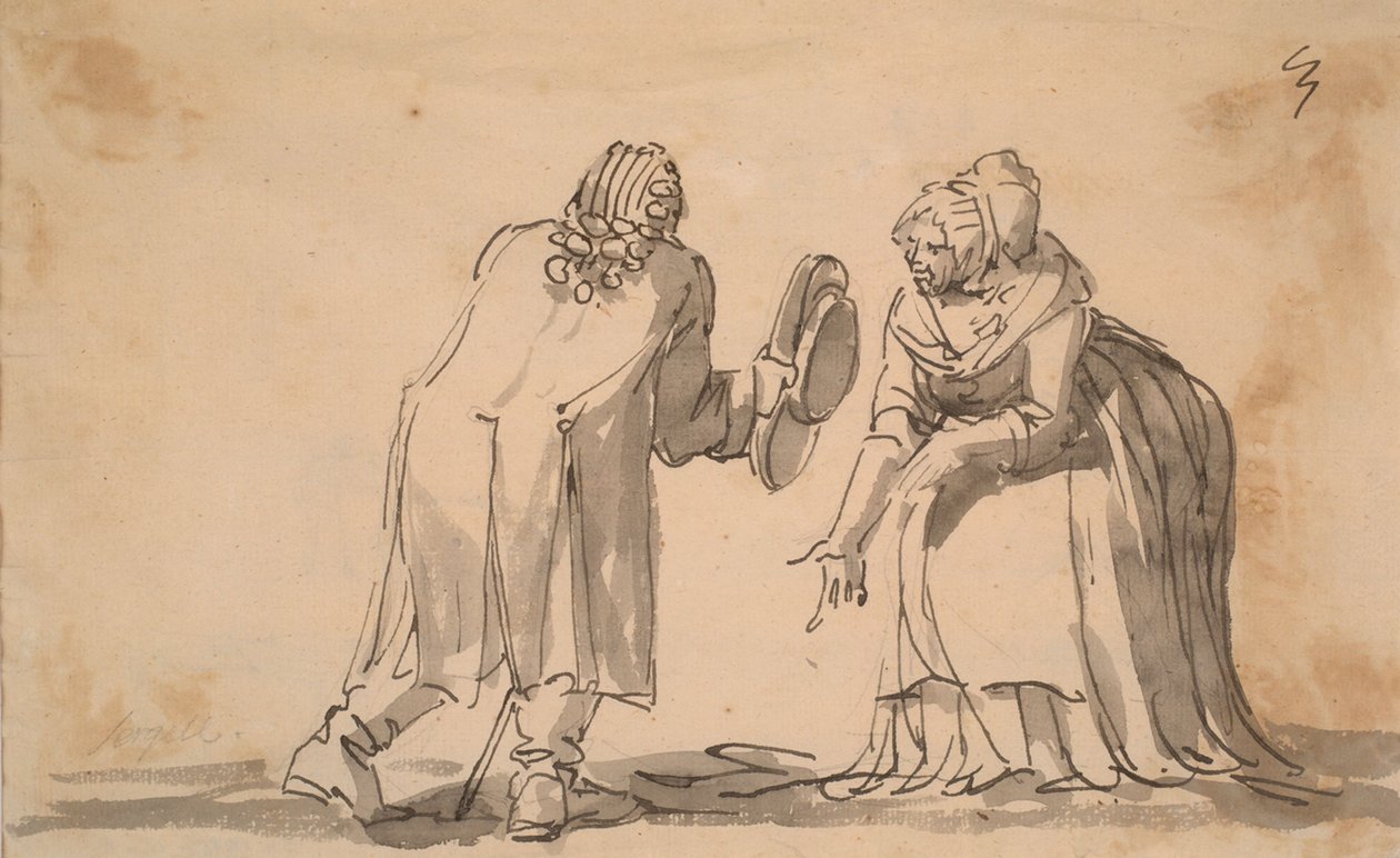 Tervehdys, karikatyyri tekijältä Johan Tobias Sergel