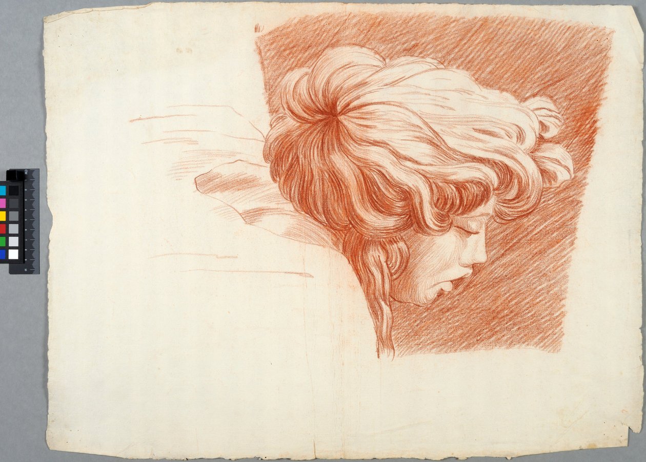 Akademiezeichnung (Detail) tekijältä Johan Tobias Sergel