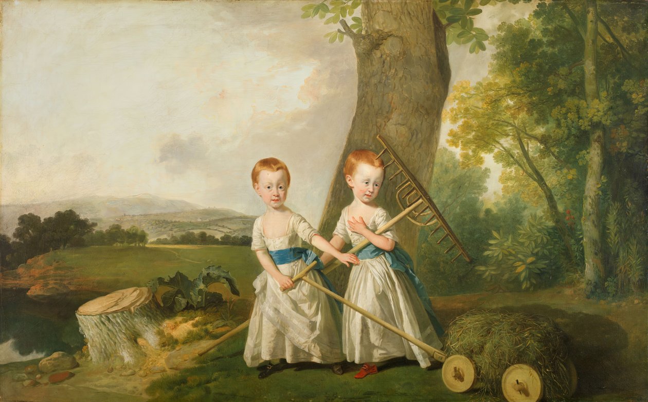 Tylpien lasten muotokuva, 1766-80. tekijältä Johan Zoffany