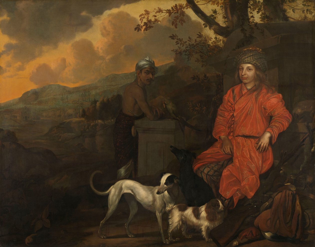 Muotokuva Philippus Baldaeuksesta ja Gerrit Mossopotamista Philippus Baldaeus ja hänen avustajansa Gerrit Mosopatam tekijältä Johan de la Rocquette