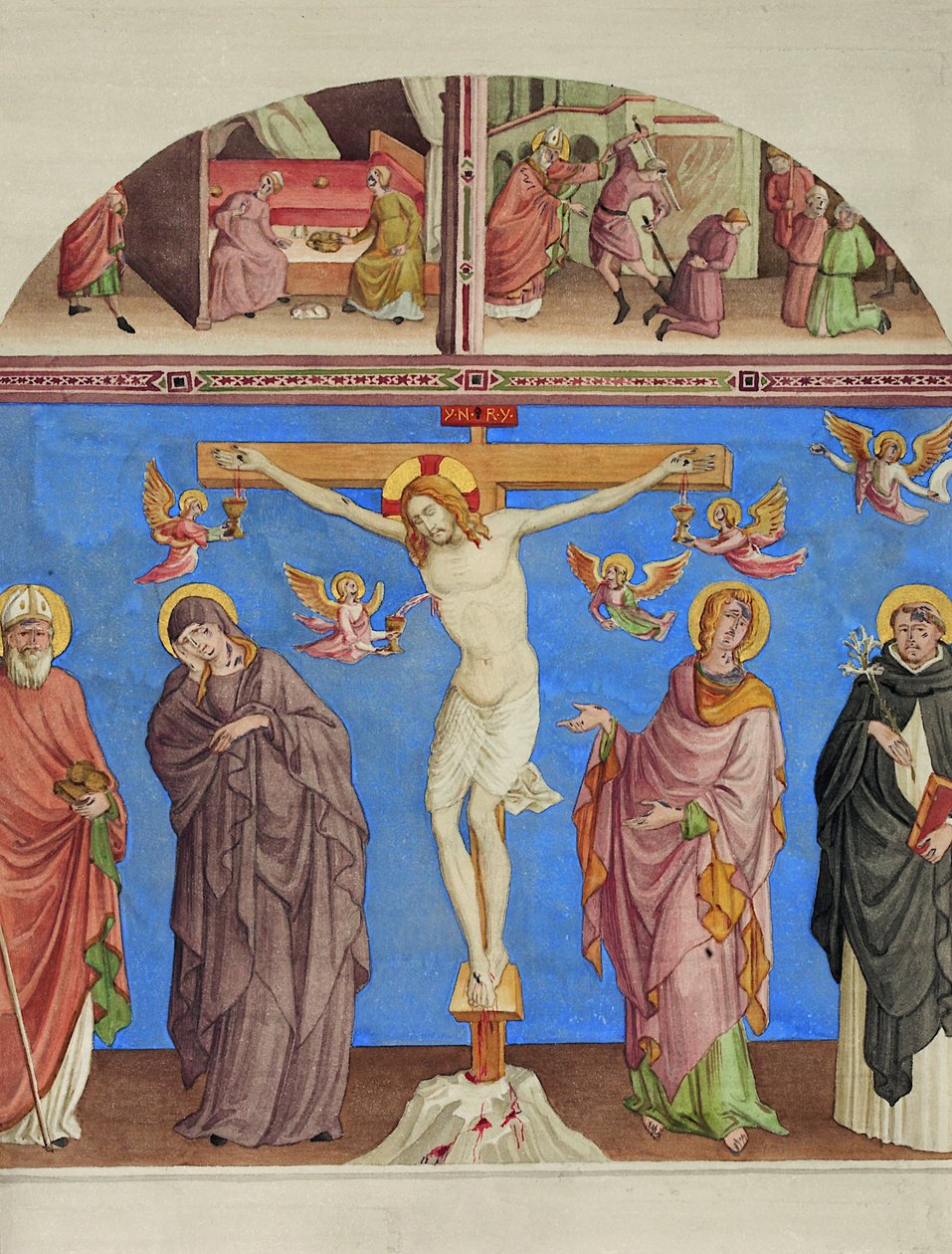 Kristus ristillä S. Domenicon kirkossa Arezzossa tekijältä Johann Anton Ramboux