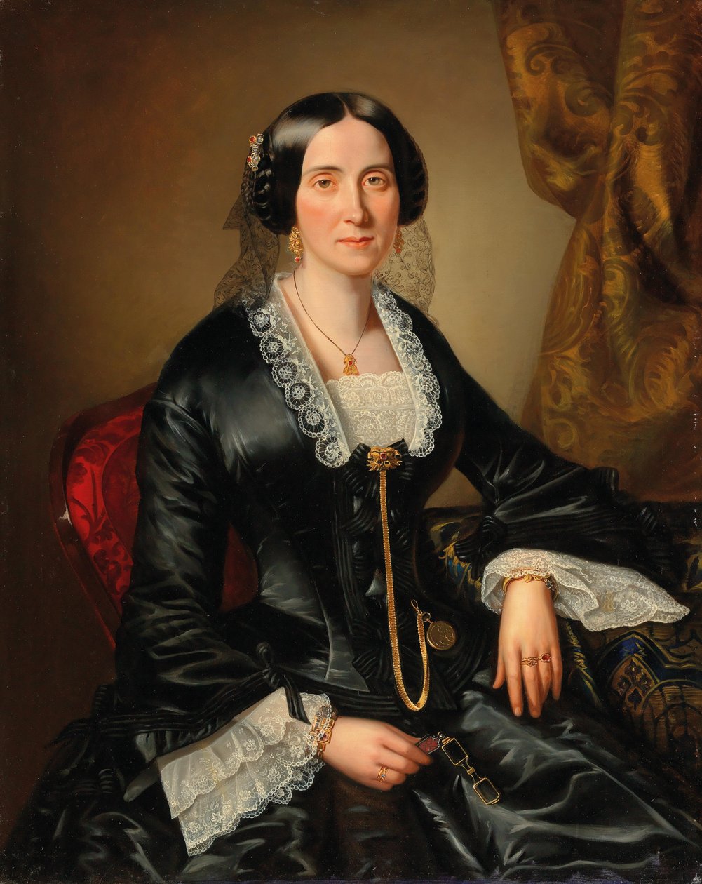 Muotokuva Johanna Bujatti, neé Alle, Wienissä tekijältä Johann Christian Mayer