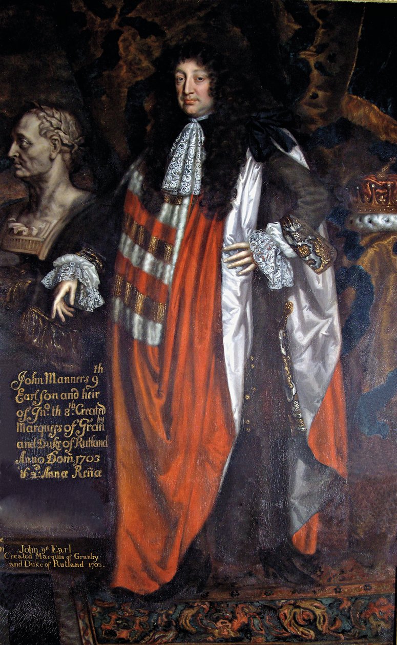 John Manners, Rutlandin 9. jaarli, n. 1700 tekijältä Johann Closterman