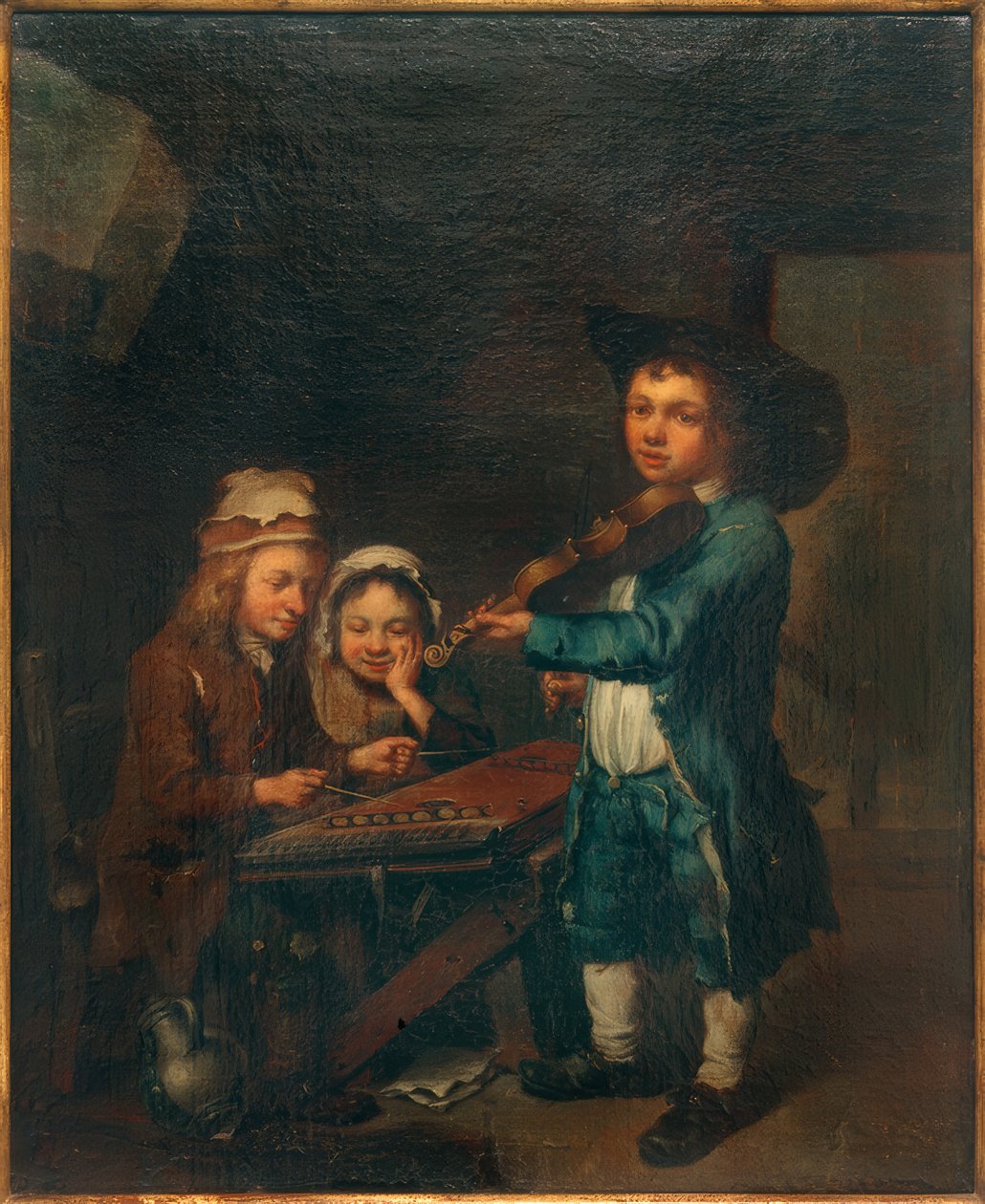 Musizierende Kinder tekijältä Johann Conrad Seekatz