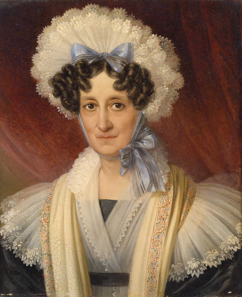 Muotokuva einer Dame mit Spitzenhaube tekijältä Johann Ender