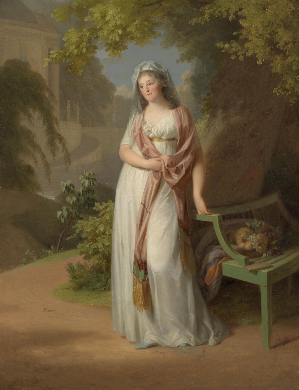 Muotokuva Luise von Anhalt-Dessausta (1750-1811) tekijältä Johann Friedrich August Tischbein