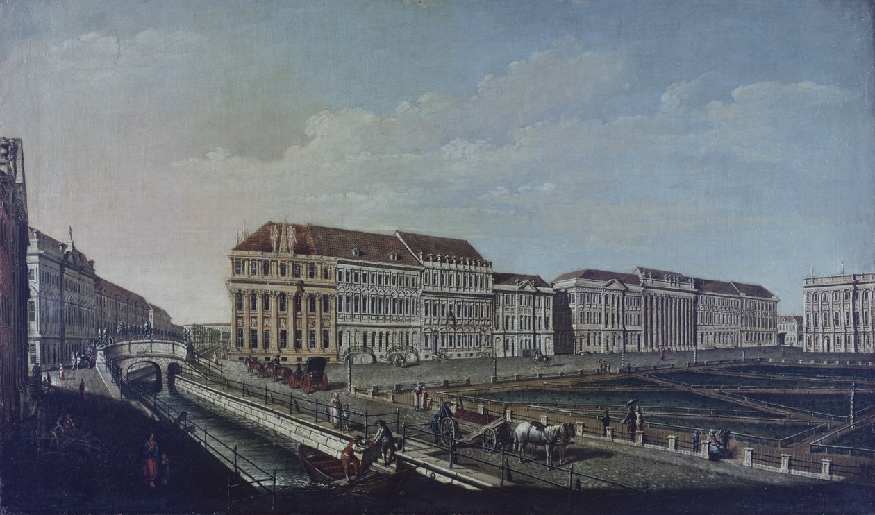Postitoimisto Potsdamissa, 1784 tekijältä Johann Friedrich Meyer