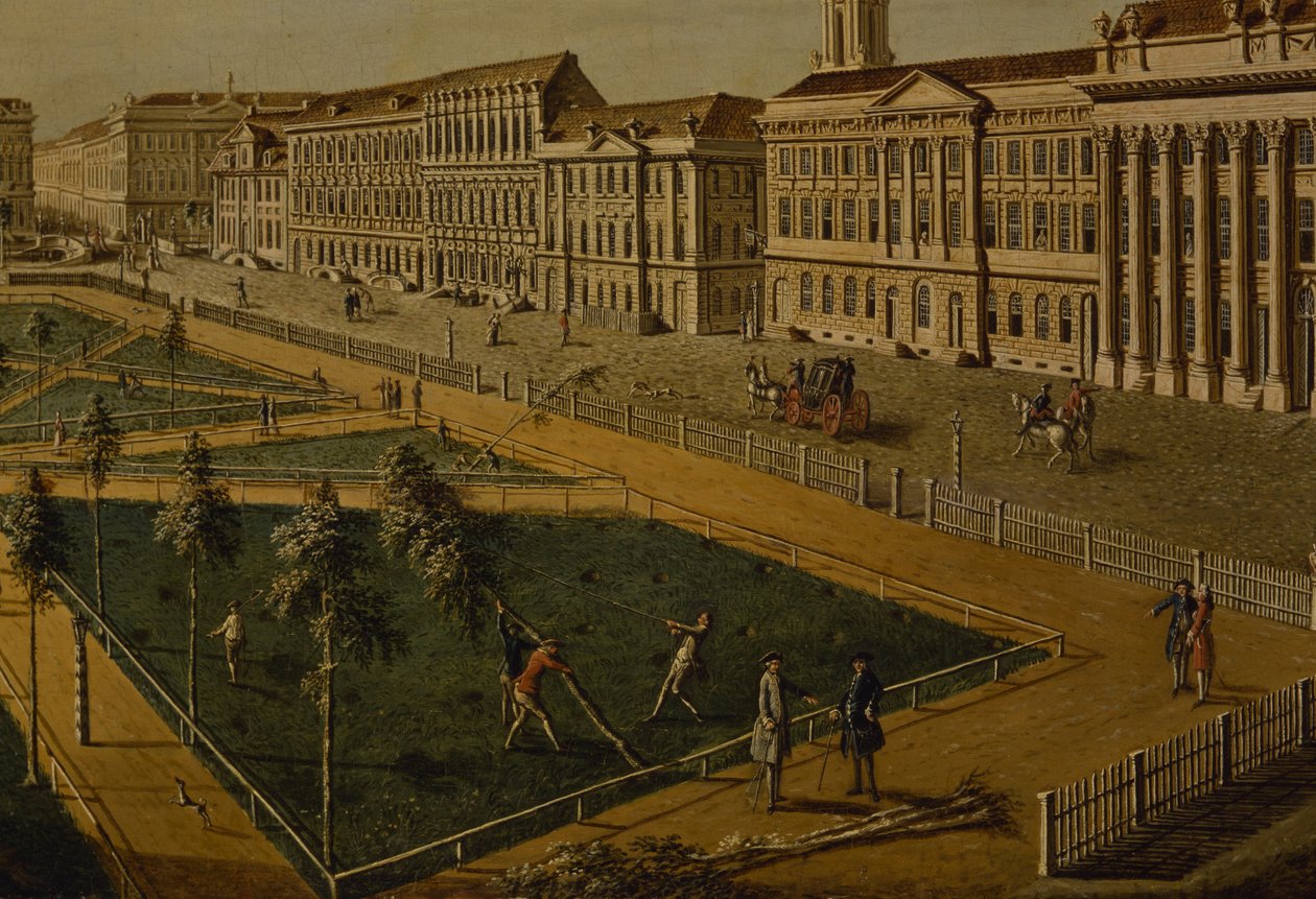 Näkymä Wilhelmsplatzille pohjoisesta, 1773 tekijältä Johann Friedrich Meyer