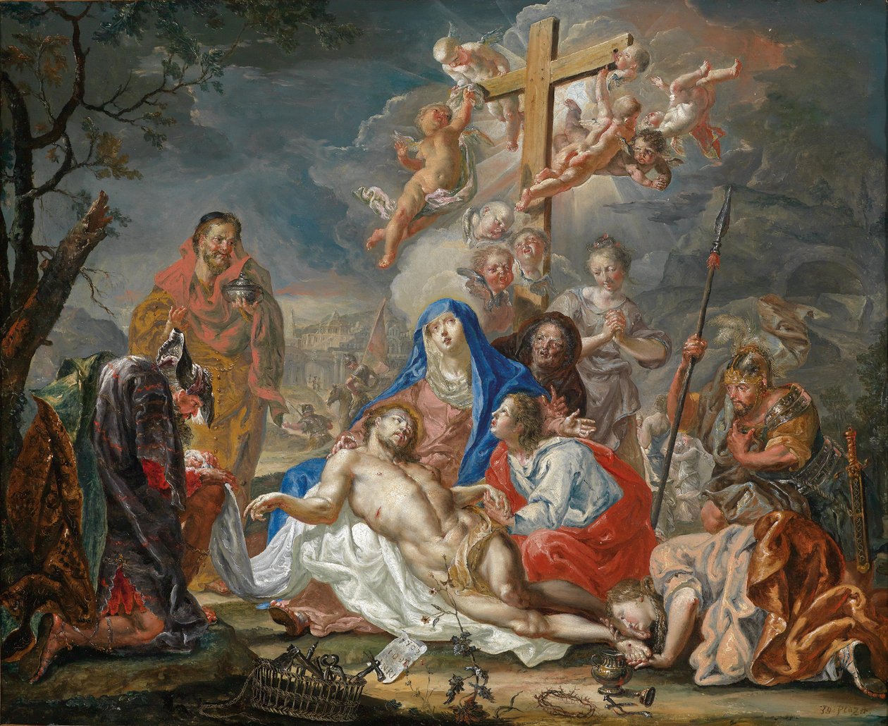 Die Beweinung Christi tekijältä Johann Georg Platzer