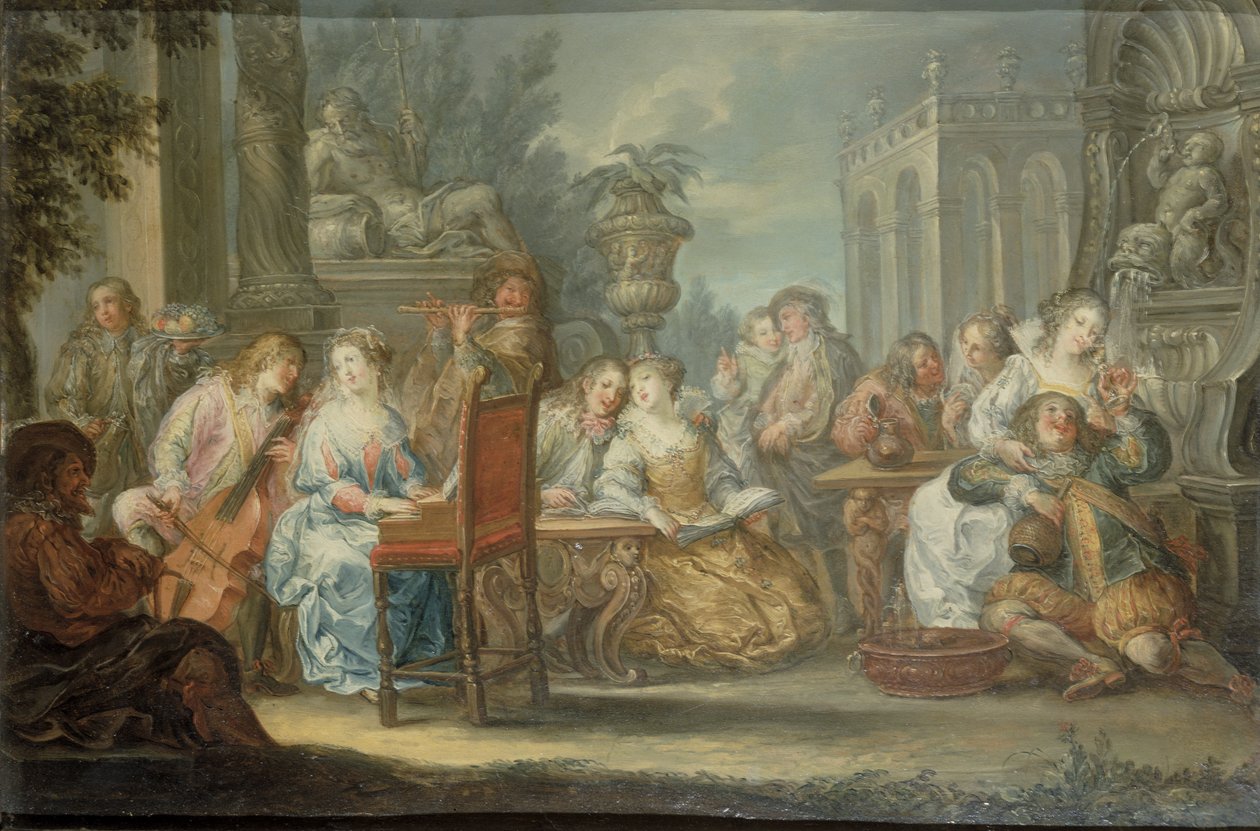 Fete Champetre (yksi parista) tekijältä Johann Georg Platzer
