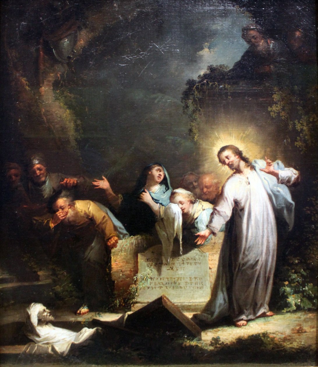 Die Auferweckung des Lazarus tekijältä Johann Georg Trautmann