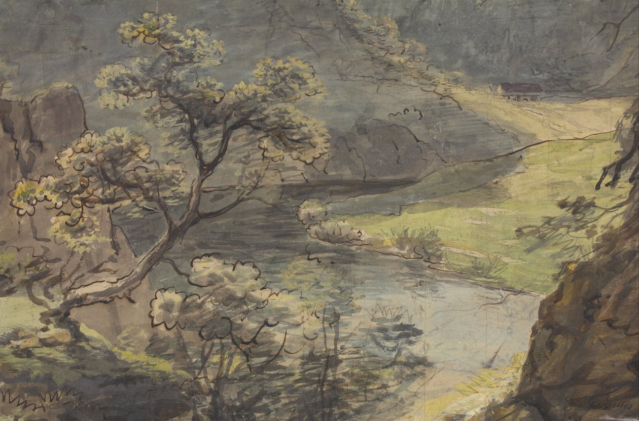 Joen maisema tekijältä Johann Georg von Dillis