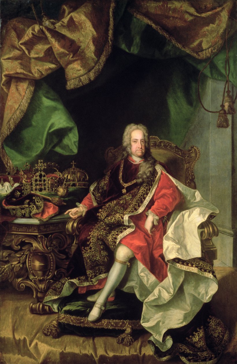Keisari Kaarle VI (1685-1740), noin 1730, tekijältä Johann Gottfried Auerbach
