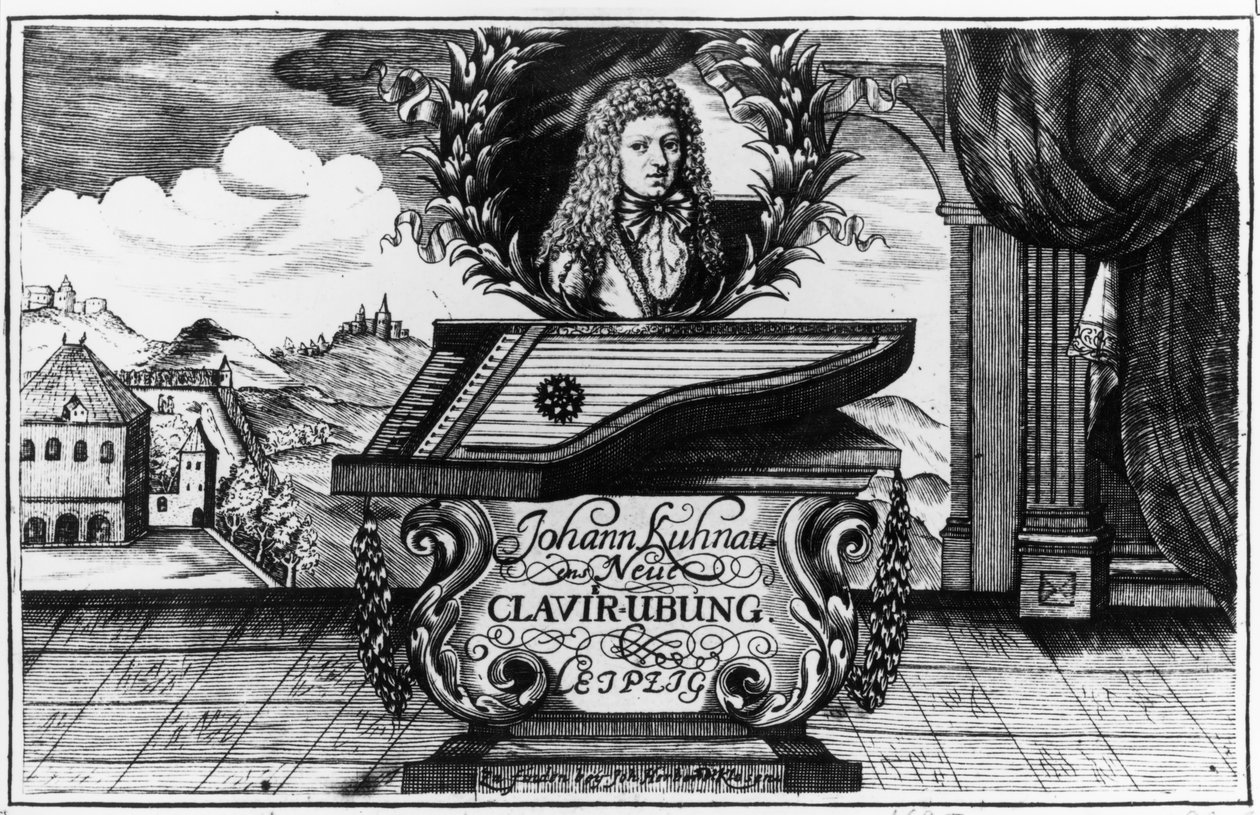 Uusi pianoharjoitus, 1689 tekijältä Johann Kuhnau