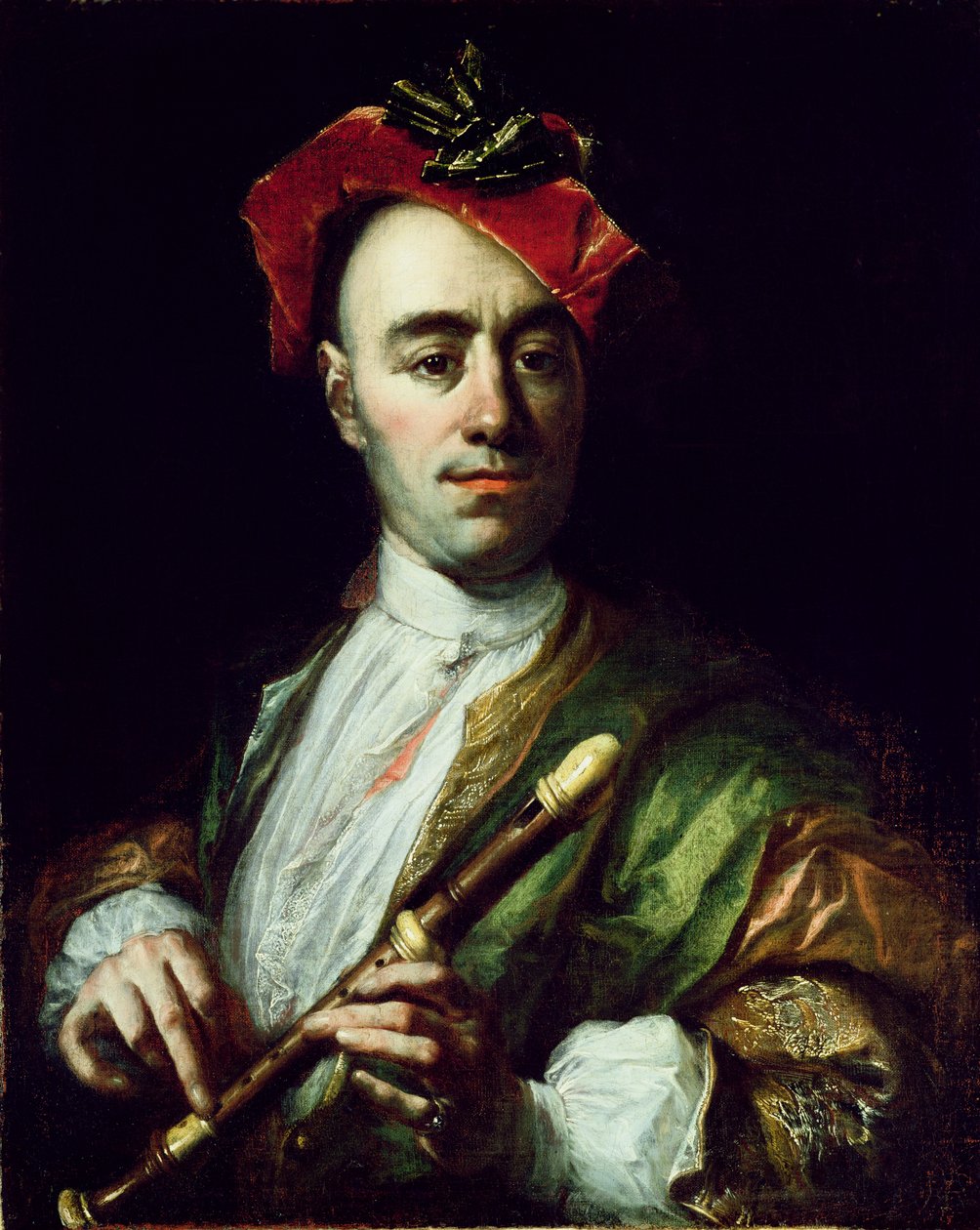 Portrait of a Recorder Player tekijältä Johann Kupetzky