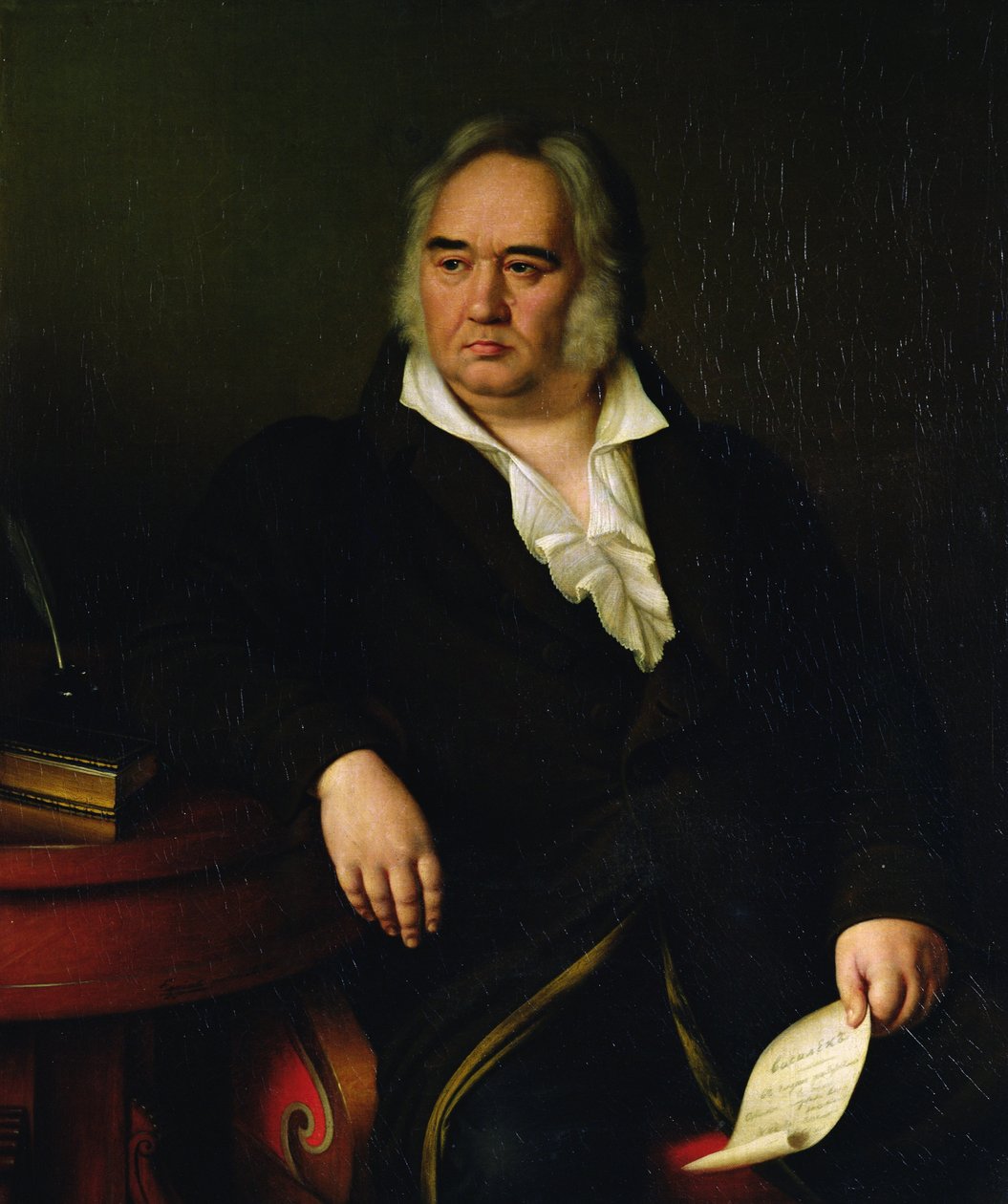 Muotokuva Ivan A. Krylov, 1832 tekijältä Johann Leberecht Eggink