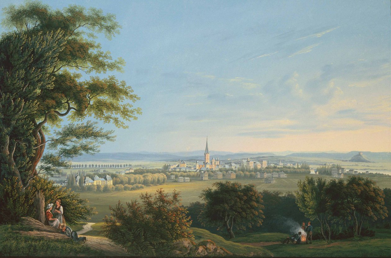 Vue de la ville de Vevay et de ses Environs tekijältä Johann Ludwig Bleuler