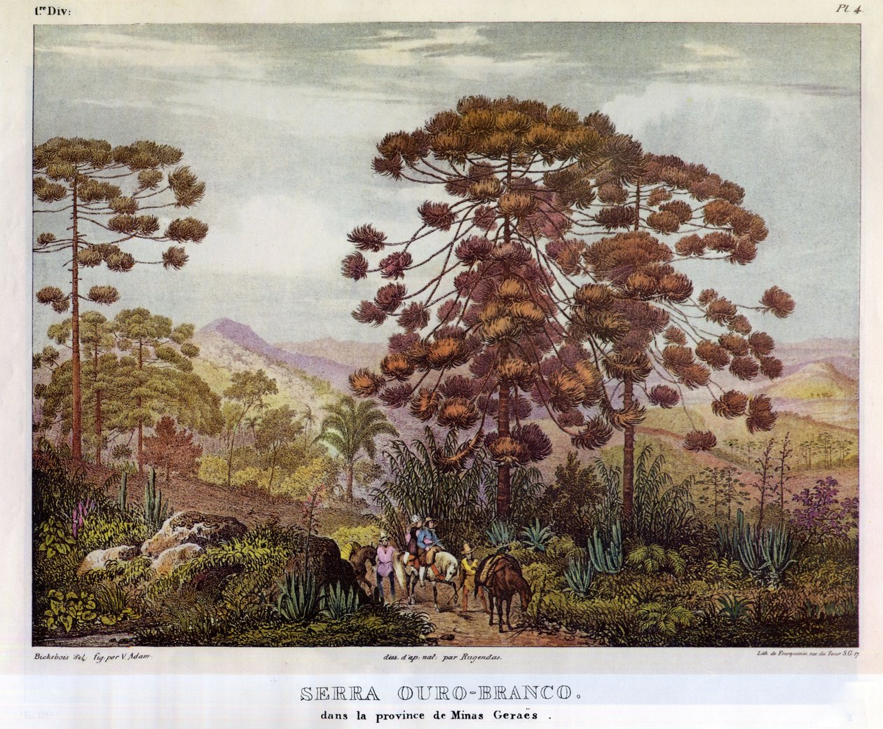 Serra Ouro-Branco tekijältä Johann Moritz Rugendas