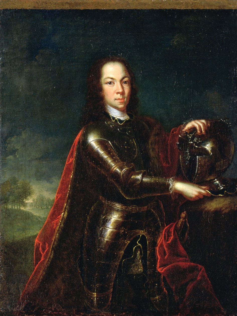 Muotokuva Venäjän Tsarevitš Aleksei Petrovitšista (1690-1718), 1728 (katso pari kohdasta 347496) tekijältä Johann Paul Luedden