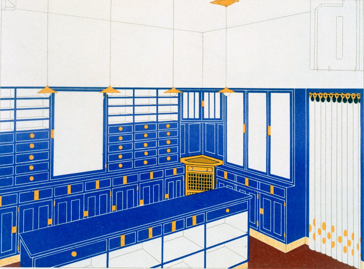 Das Interieur IV, hansikasliike, 1906 tekijältä Johann Stubner