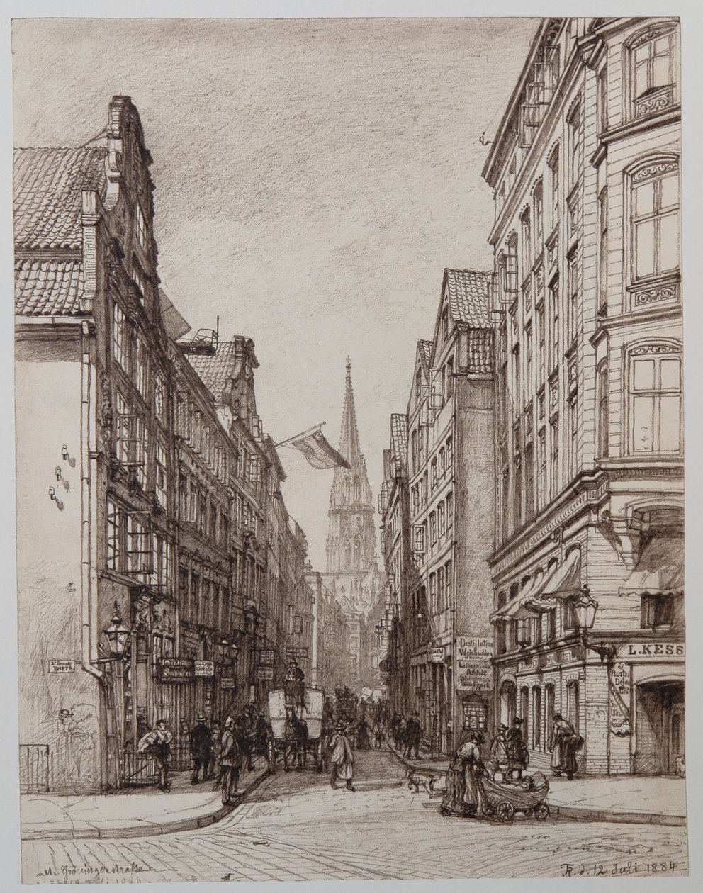 Alte-Gröningerstraße tekijältä Johann Theobald Riefesell