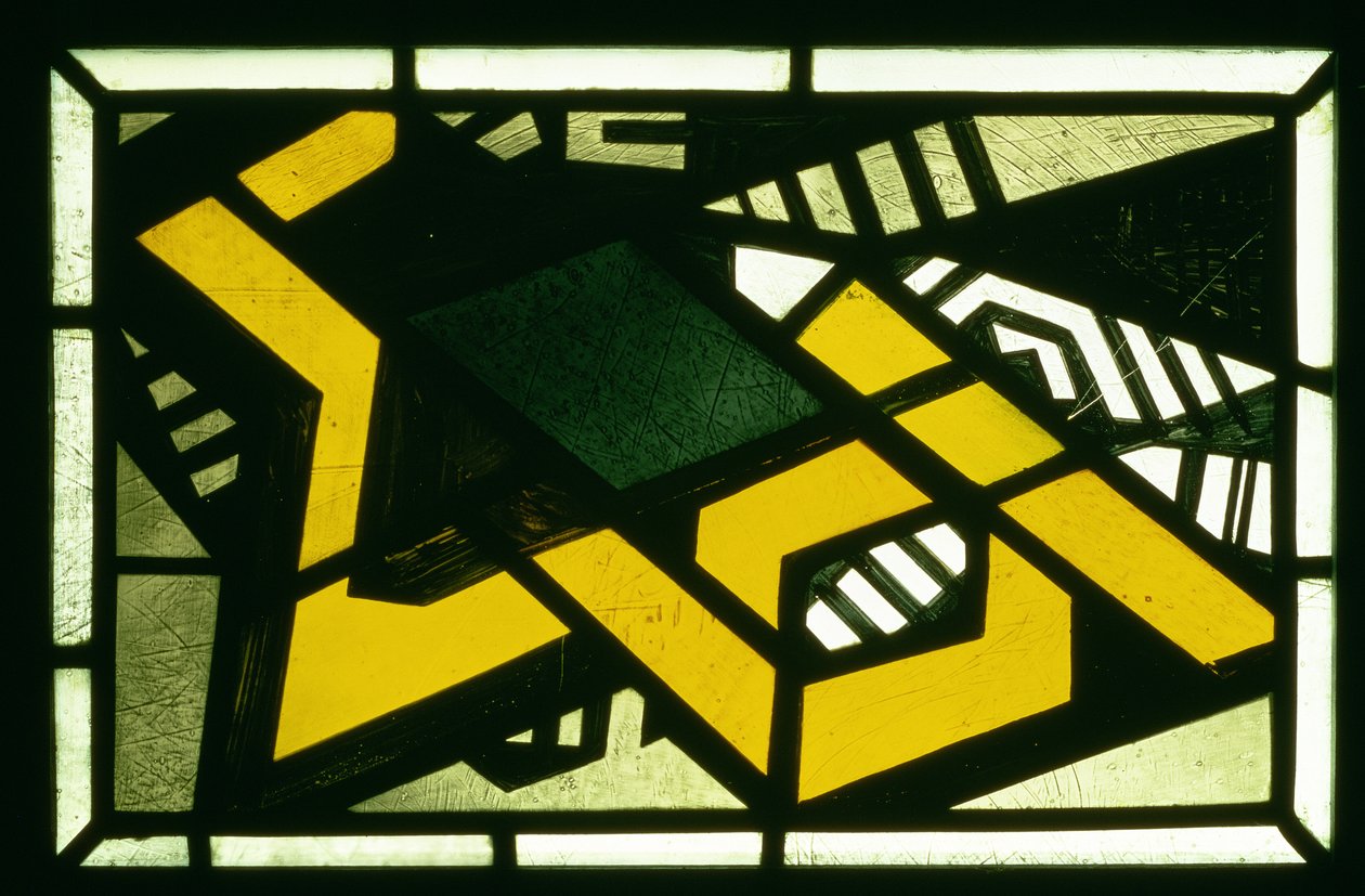 Ikkuna, 1926 (lasimaalaus) tekijältä Johan Thorn Prikker