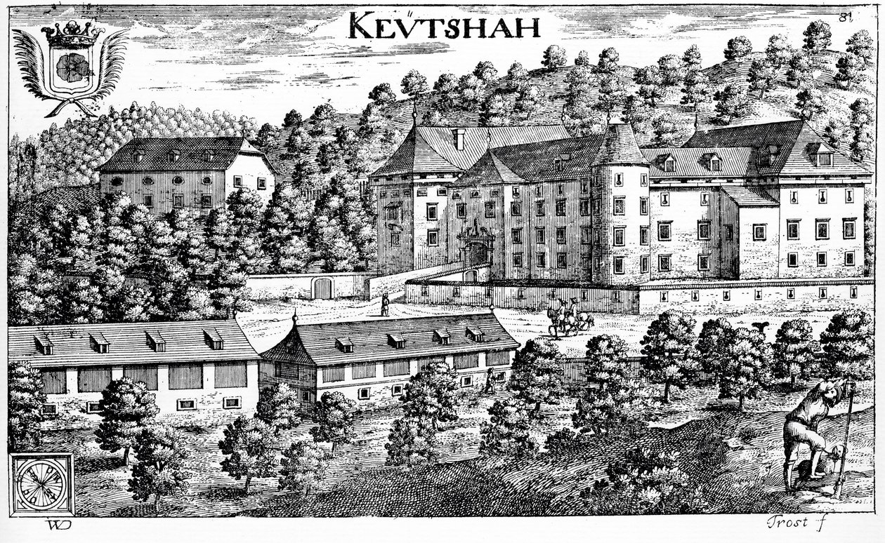 Keutschachin linna Kärntenillä tekijältä Johann Weikhard von Valvasor
