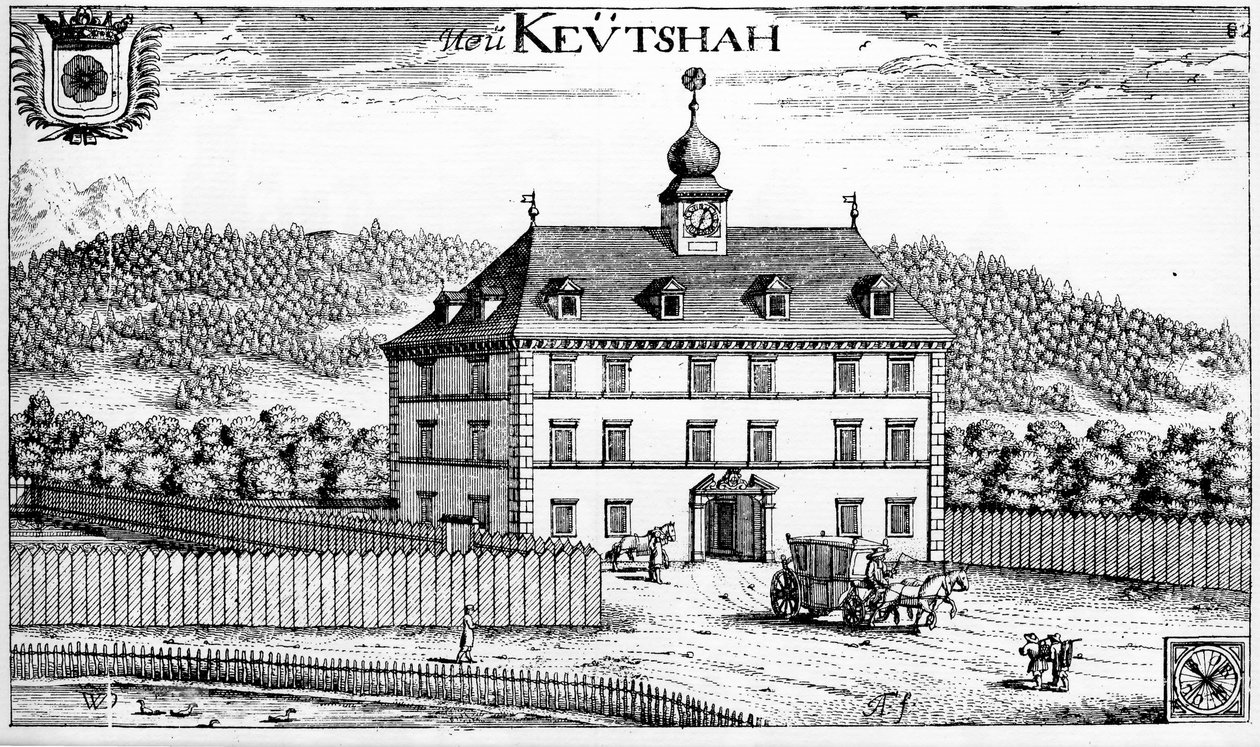 Keutschachin linna Kärntenissä tekijältä Johann Weikhard von Valvasor