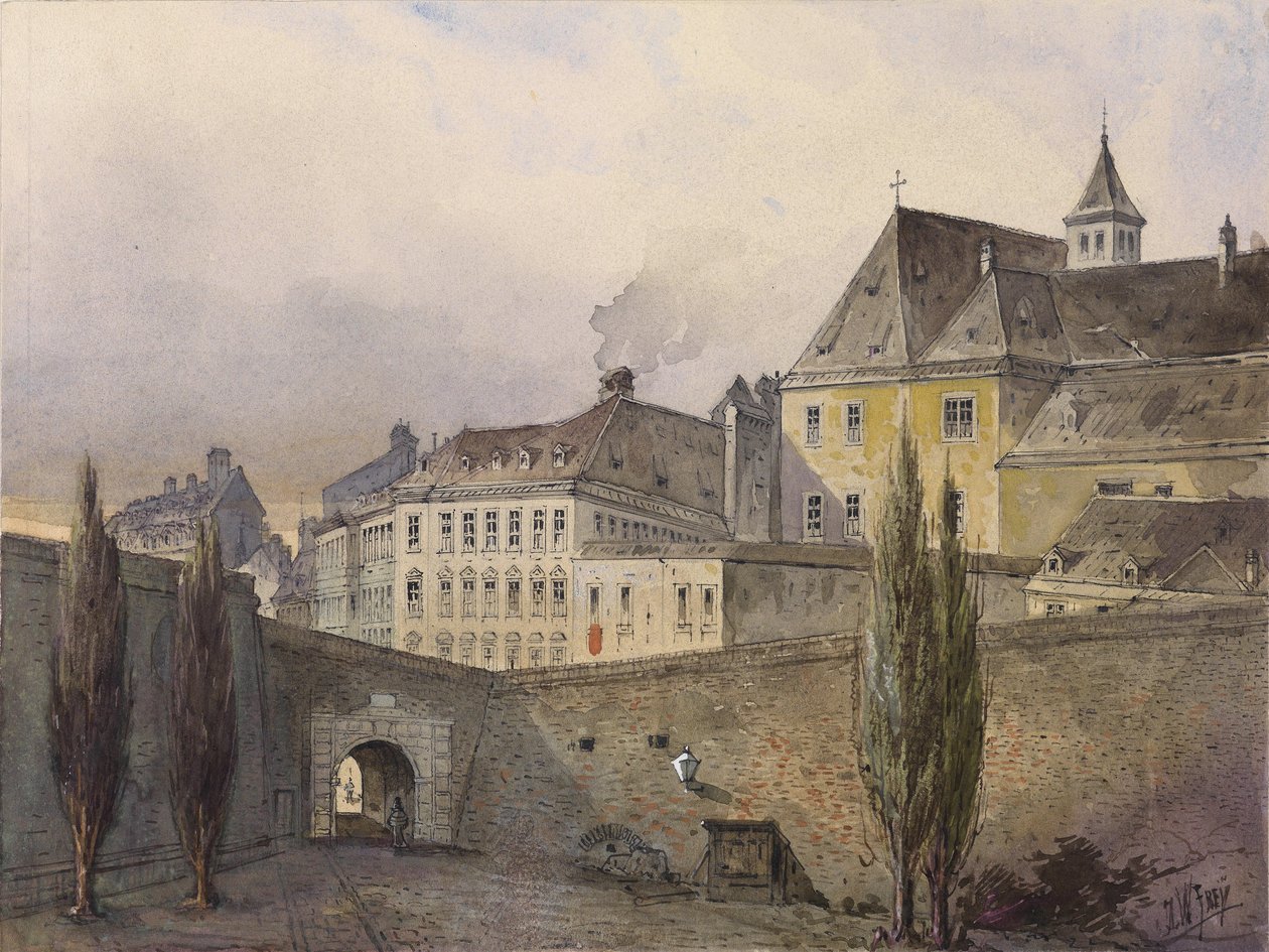 Stadtansicht aus Wien tekijältä Johann Wilhelm Frey
