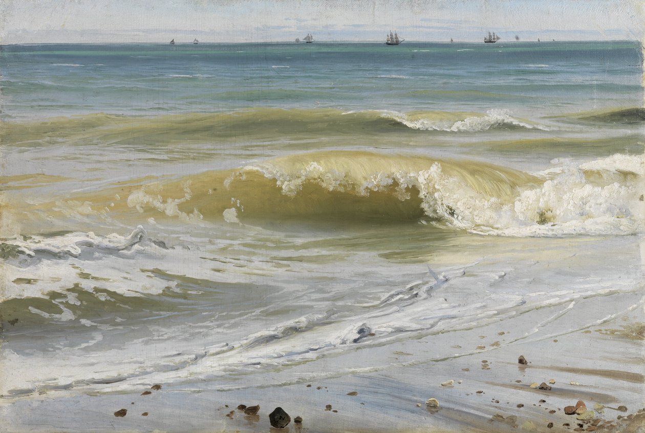 Breaking Waves etäisillä aluksilla tekijältä Johann Wilhelm Schirmer