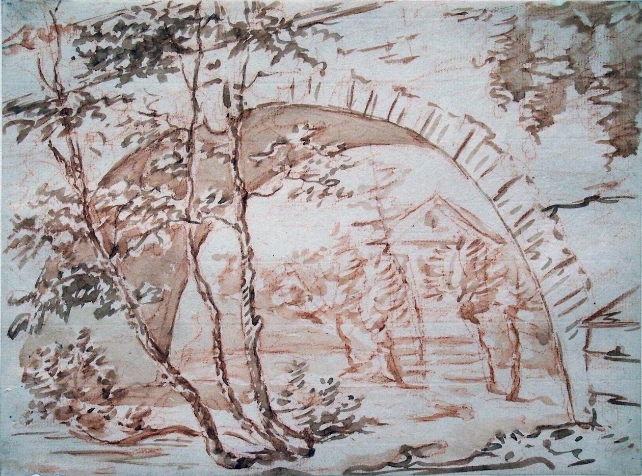 Sternbrücke (Schlossbrücke) Weimarissa tekijältä Johann Wolfgang von Goethe
