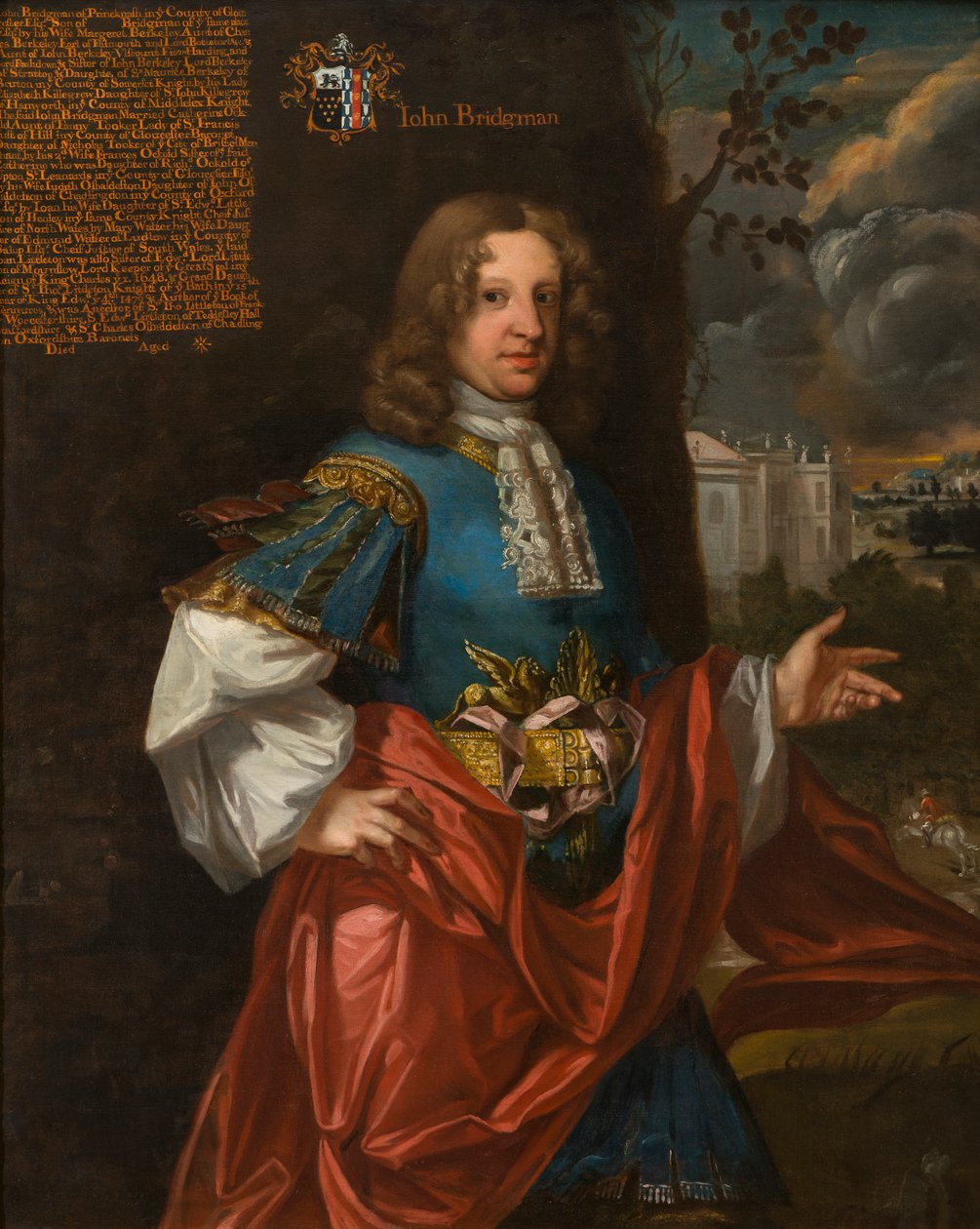 John Bridgeman of Prinknash (n. 1655-1729), n. 1680-1711 (öljy kankaalle) muotokuva tekijältä Johann (attr.to) Closterman