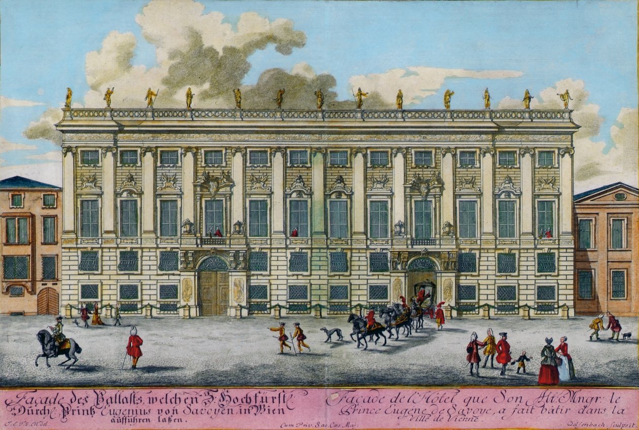 Savoylaisen prinssi Eugenin talvipalatsi Himmelpfortgassessa tekijältä Johann Adam Delsenbach