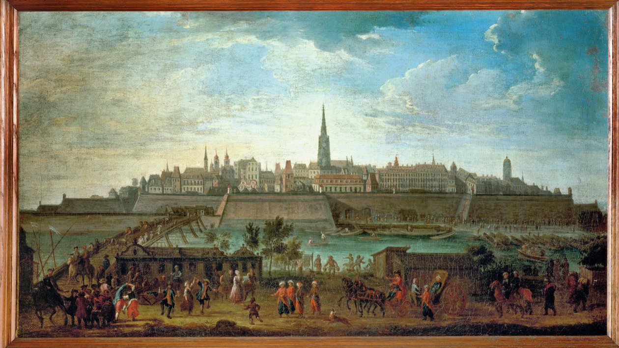 Wien Rotenturm-portilta katsottuna ... (öljy kankaalle) tekijältä Johann Adam Delsenbach
