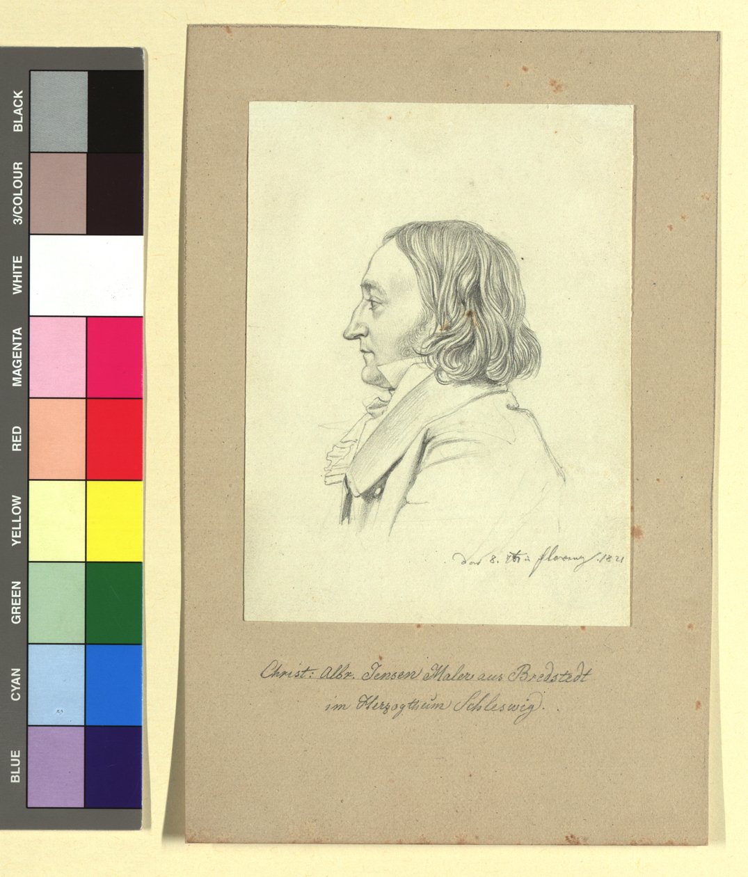Christian Albrecht Jensen (1792-1870), taidemaalari tekijältä Johann Adam Klein