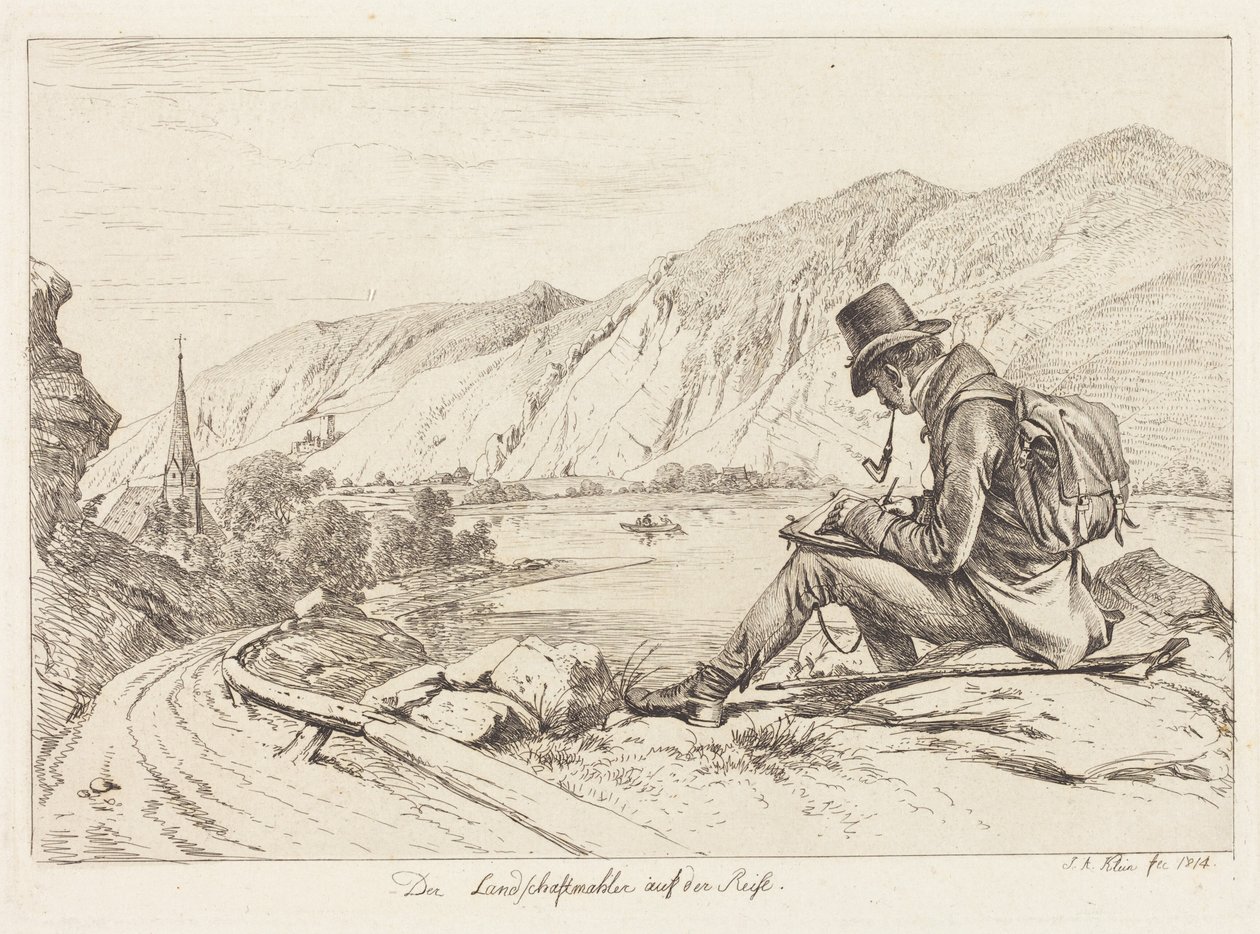 Maisemamaalari matkalla (The Landscape Painter on Tour) tekijältä Johann Adam Klein