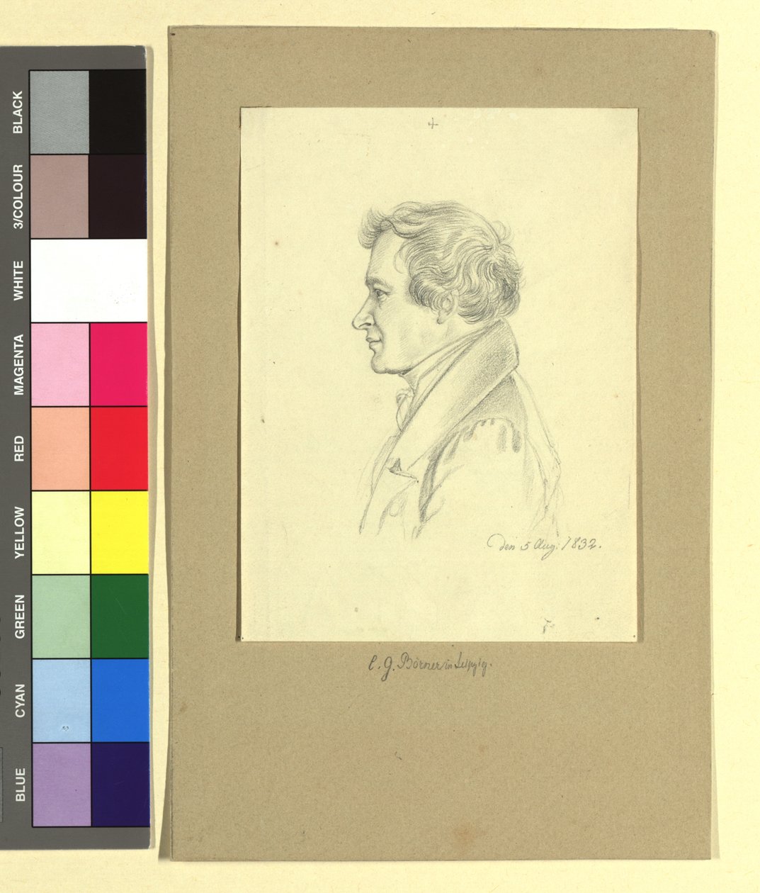 Gustav Karl Börner (1790–1855), taidemaalari tekijältä Johann Adam Klein