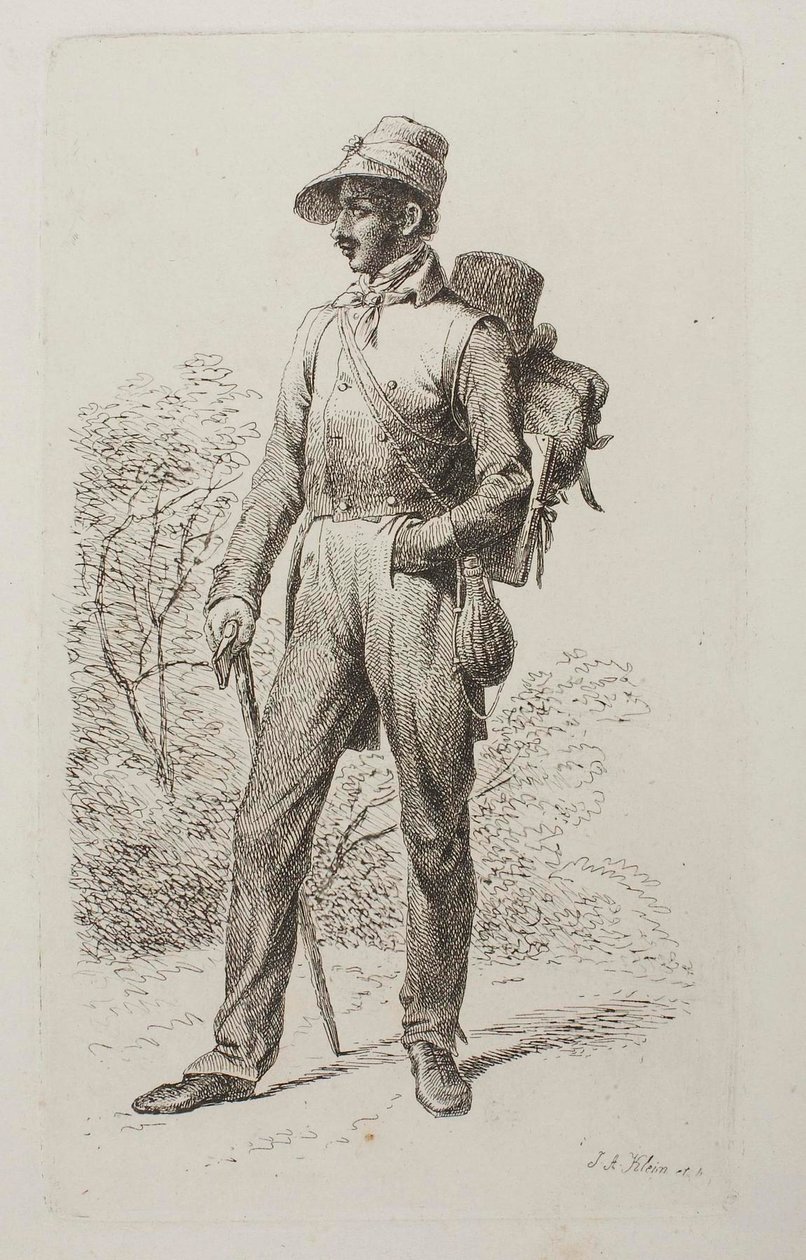 Johann Jacob Kirchner vaellusretkellä tekijältä Johann Adam Klein
