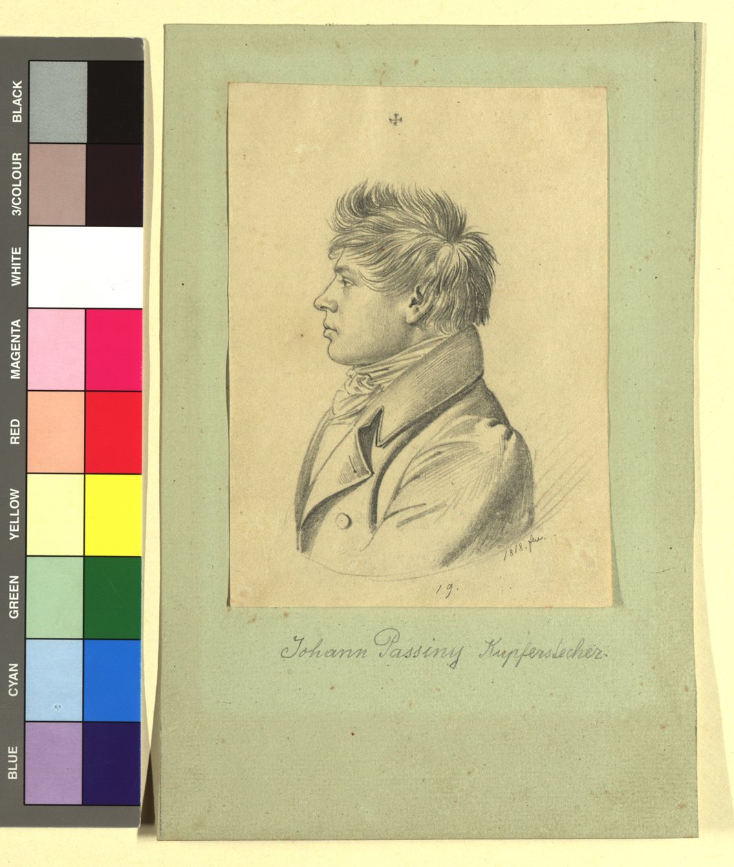 Johann Nepomuk Passini (1798-1874), taidemaalari tekijältä Johann Adam Klein