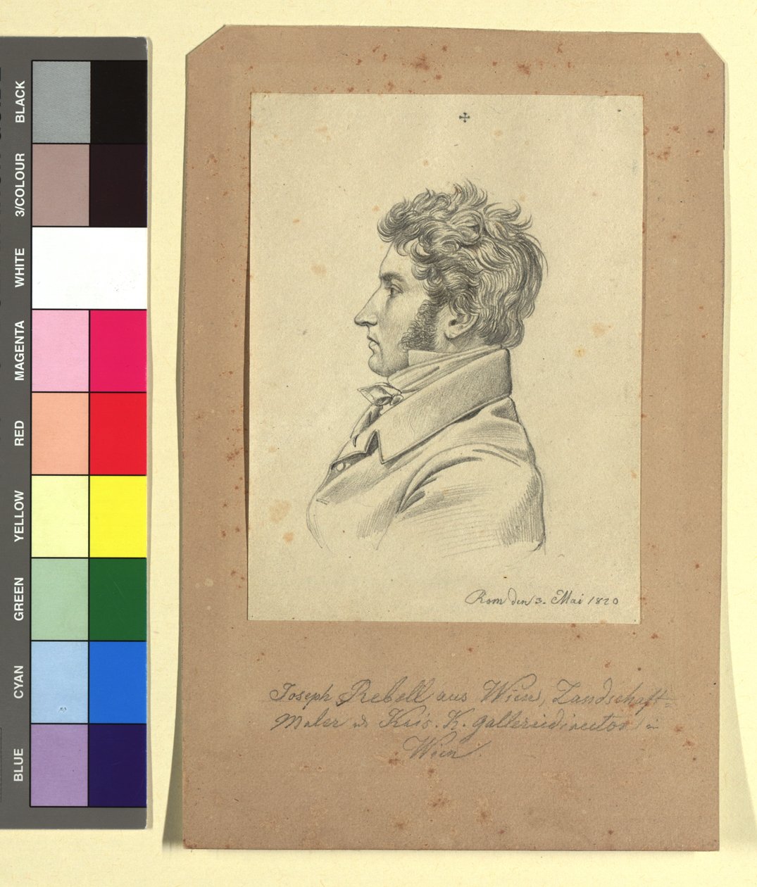 Josef Rebell (1787-1828), taidemaalari tekijältä Johann Adam Klein