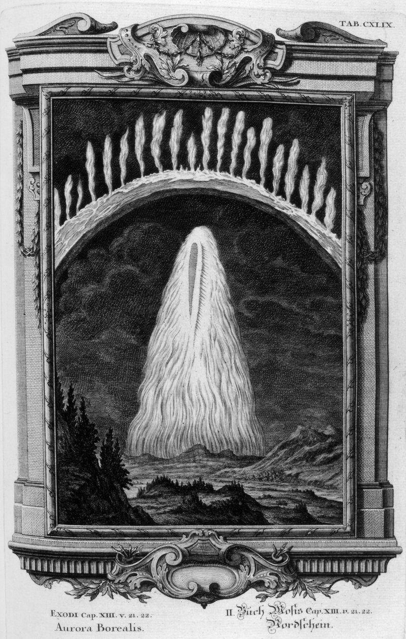 Aurora Borealis (kaiverrus) tekijältä Johann Andreas Pfeffel