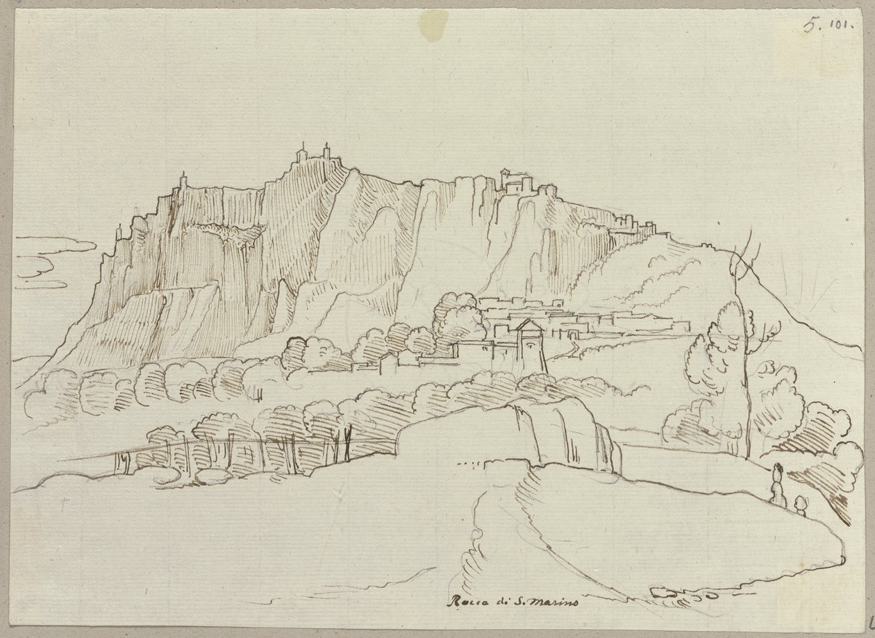 San Marinon tasavalta tekijältä Johann Anton Ramboux