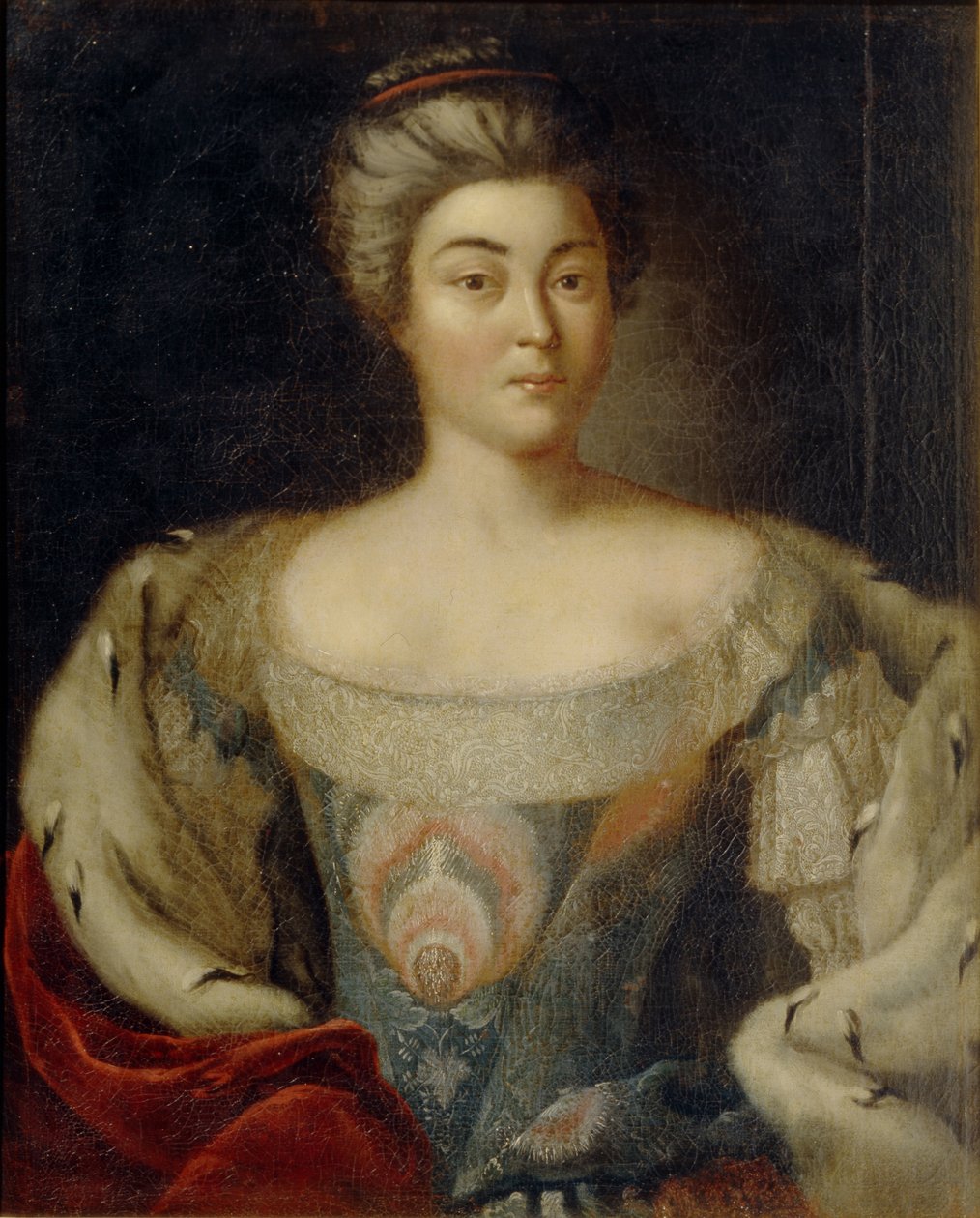 Prinsessa Alexandra Kurakinan muotokuva, os. Panina 1711-1786 tekijältä Johann Balthasar Frankart